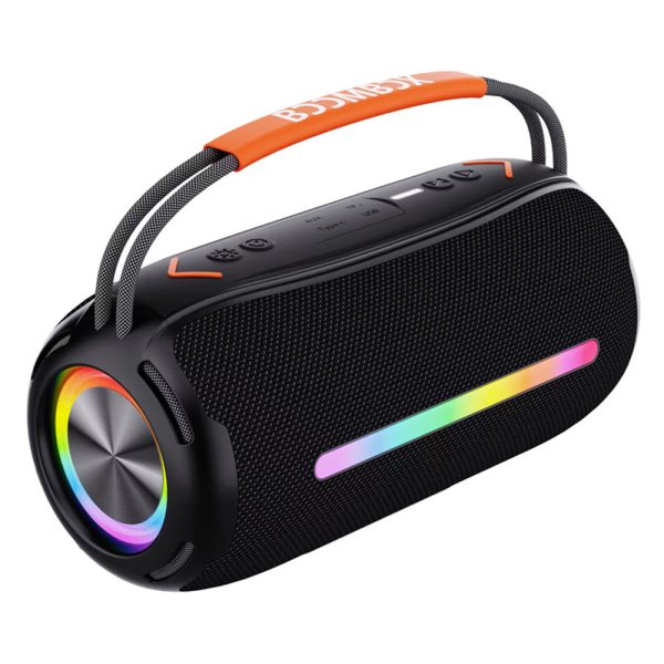 X360 20W Powerful Outdoor Speaker RGB Colorful LED TWS Stereo Bluetooth Subwoofer with FM Radio on Sale