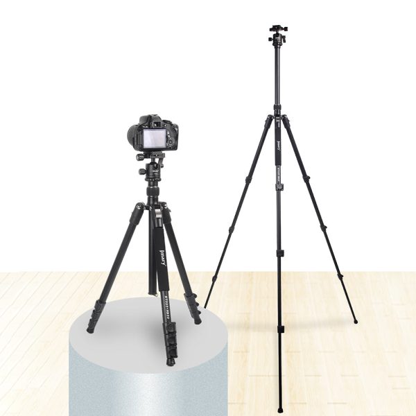 JMARY KT325-NB30 1.6m Aluminum Alloy Cell Phone Tripod Stand for SLR, Action Camera Rotating Portable Tripod Holder Online Hot Sale