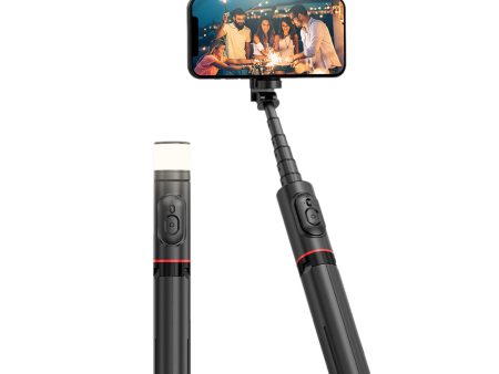 XIAOMI YOUPIN FUNSNAP Q12S Rotation Phone Clip Tripod Stand LED Fill Light Design Extendable Selfie Stick For Cheap