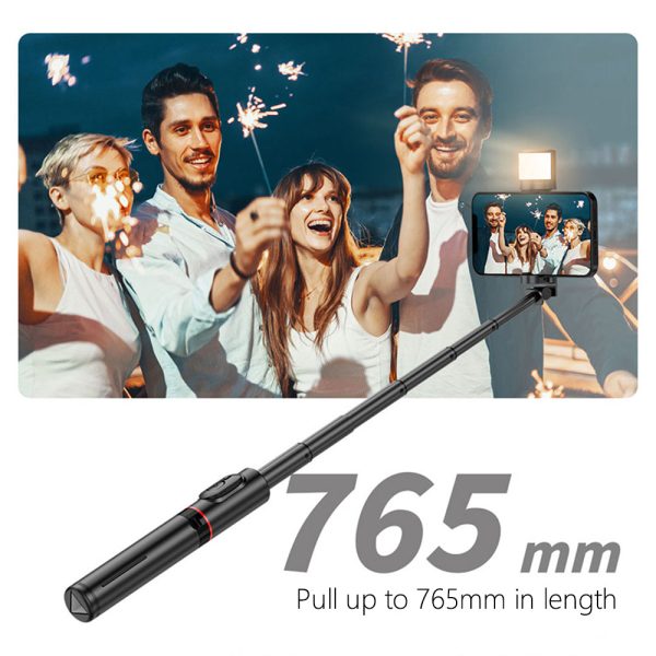 XIAOMI YOUPIN FUNSNAP Q12S Rotation Phone Clip Tripod Stand LED Fill Light Design Extendable Selfie Stick For Cheap