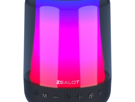 ZEALOT S66 Bluetooth 5.2 Wireless Speaker RGB Colorful Light HiFi Stereo Subwoofer Discount