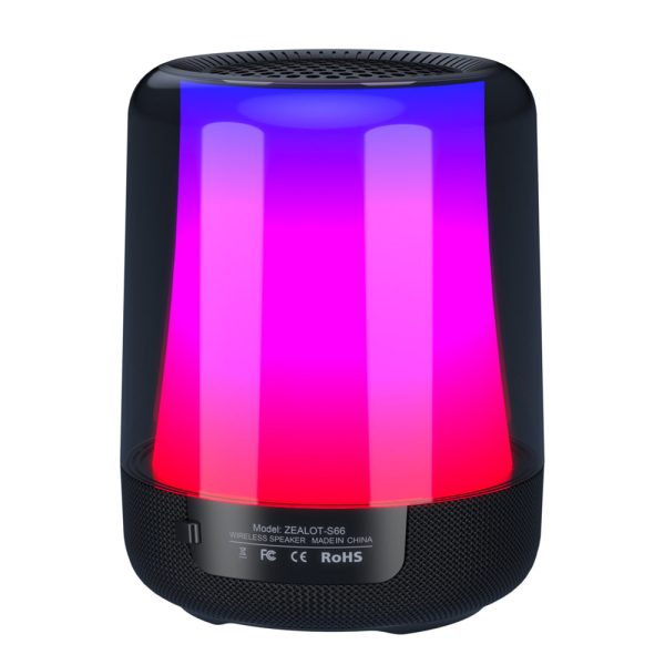 ZEALOT S66 Bluetooth 5.2 Wireless Speaker RGB Colorful Light HiFi Stereo Subwoofer Discount