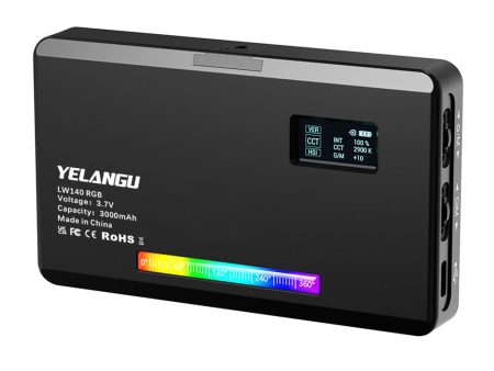 YELANGU LW140RGB Indoor Photography Square Fill Light LED Handheld Ambient Light Online now