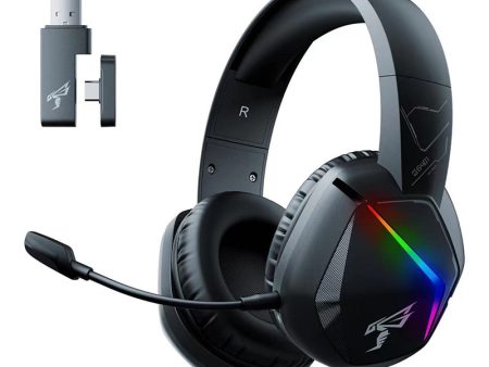 SOMIC GS401PRO 2.4G Wireless Bluetooth Headset Low Latency Gaming Headphone with RGB Light Sale