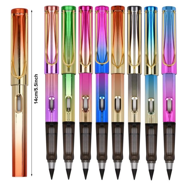 Wisebom 6 Piezas de lápiz Eterno con Borrador Lápiz sin Tinta Eterna sin Tinta Borrable Everlasting Inkless Pen Embalaje Deteriorado Online Hot Sale